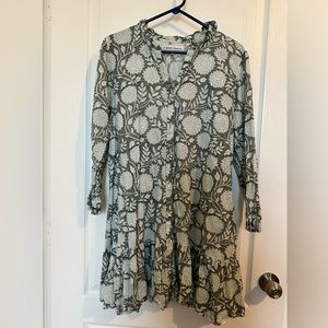 Le Bazar Coastal Caroline block printed dress